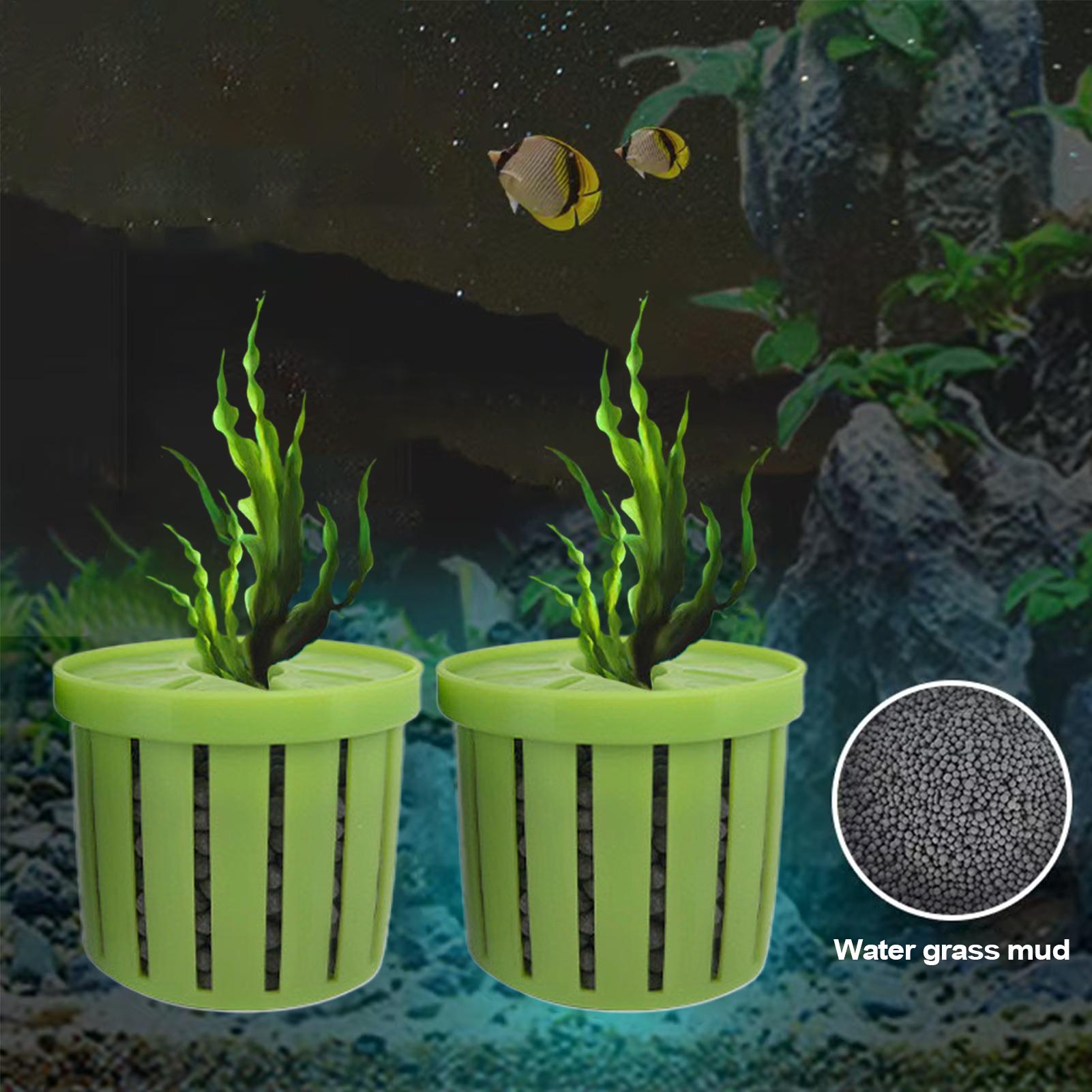 Aquarium Fish Restaurant - Stable Fish Tank Plant Cup 4pcs
