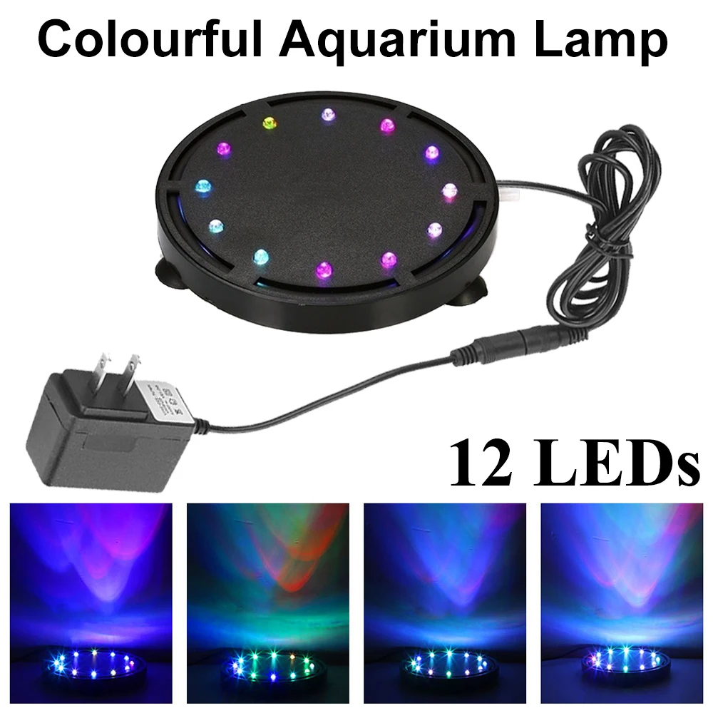 Aquarium Fish Colour - Pop IP68 12LEDs Aquarium Oxygenate Bubble