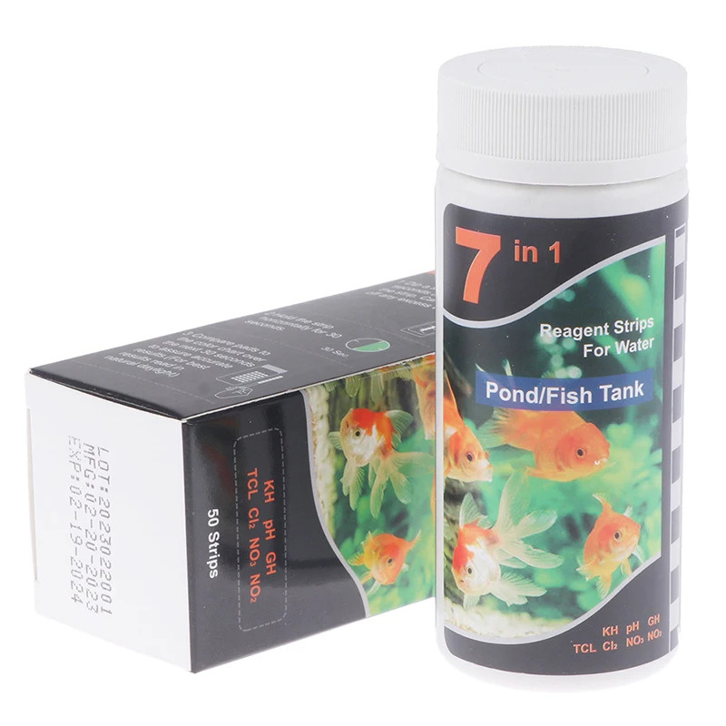Aquarium Fish Pond - 7-In-1 PH Test Strip, Aquarium Pool