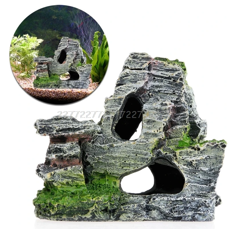Aquarium Fish Bridge - Mountain View Rockery Aquarium Rock Cave