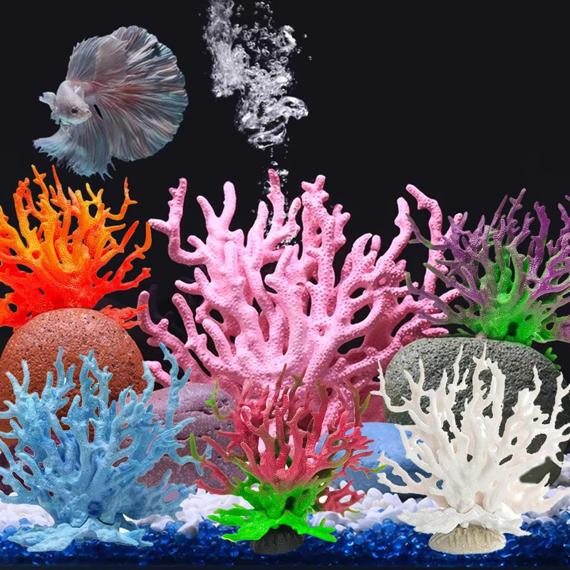 Aquarium Fish Colour - Aquarium Coral Simulation Artificial Fake Coral