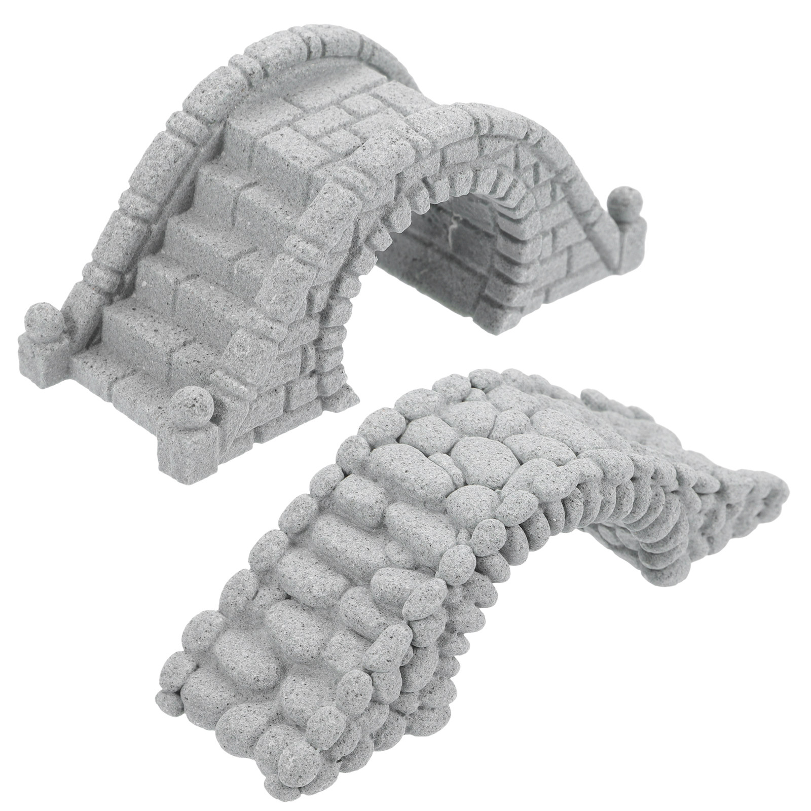 2Pcs Lifelike Miniature Stone  - Aquarium Fish Bridge 评论和价格