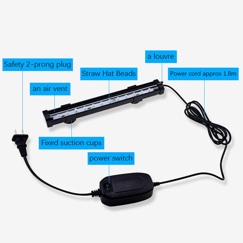 New Fish Tank LED Bubble Light - Aquarium Fish Colour 评论和价格