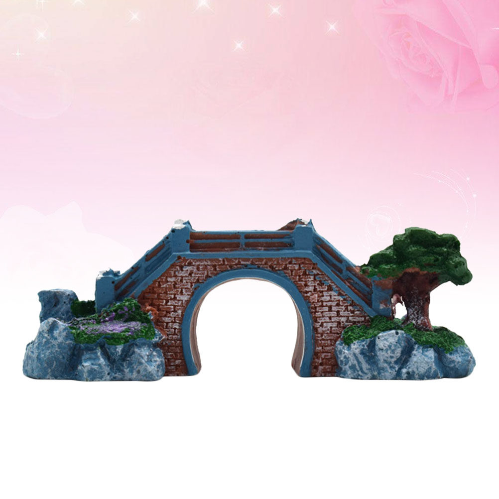 Fish Tank Resin Bridge Decorat - Aquarium Fish Bridge 评论和价格