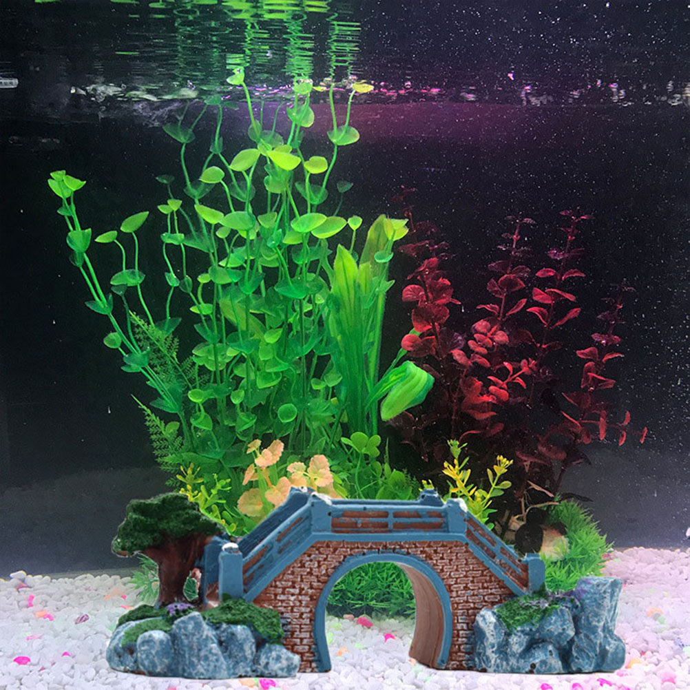 Fish Tank Resin Bridge Decorat - Aquarium Fish Bridge 评论和价格