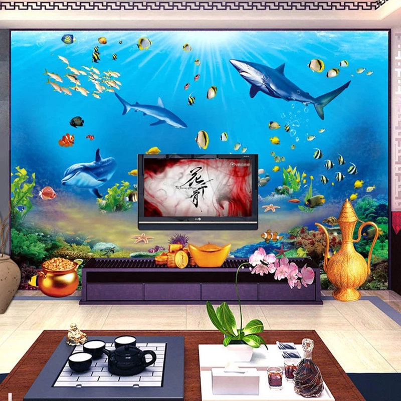Customized Wallpaper HD Underw - Aquarium Fish Restaurant 评论和价格