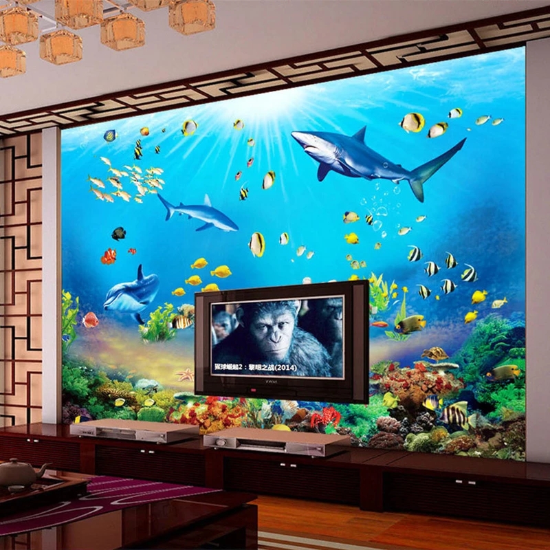 Customized Wallpaper HD Underw - Aquarium Fish Restaurant 评论和价格