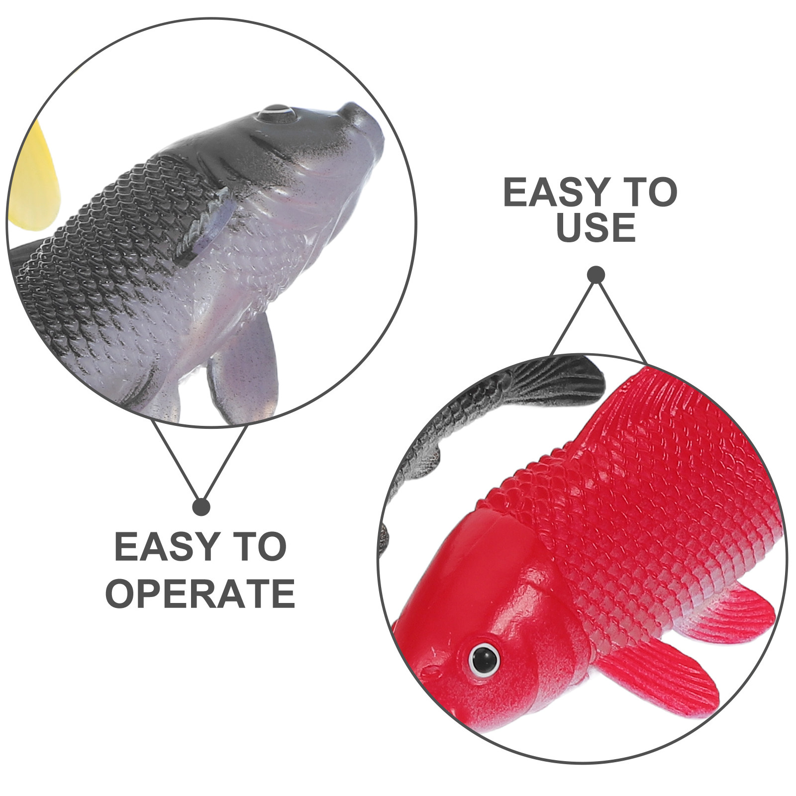 3pcs Fish Crafts Toys Realisti - Aquarium Fish Pond 评论和价格