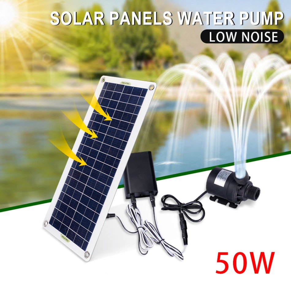 50W Solar Power Water Pump Set - Aquarium Fish Pond 评论和价格