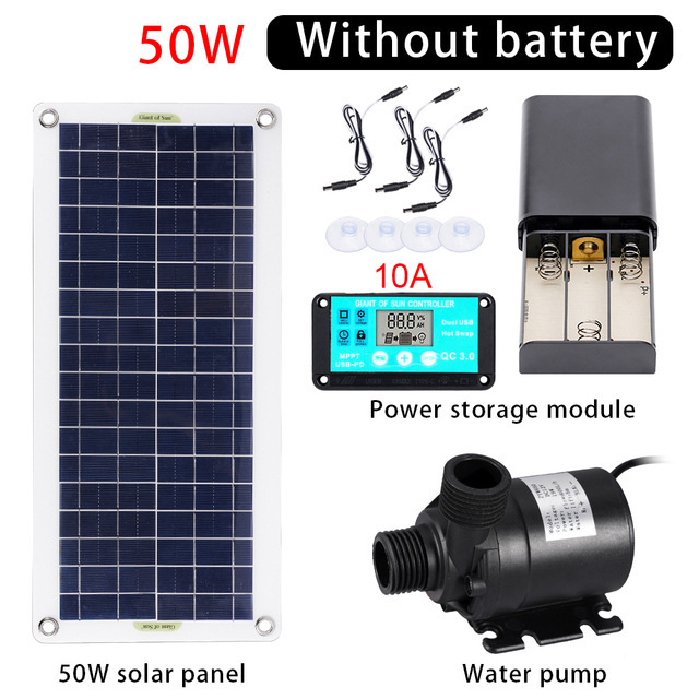 50W Solar Power Water Pump Set - Aquarium Fish Pond 评论和价格