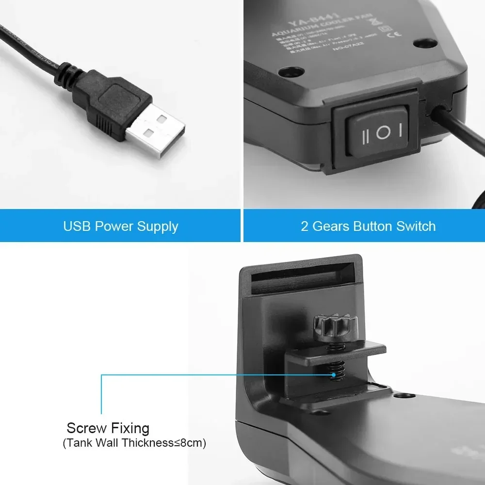 USB Aquarium Cooling Fan with  - Aquarium Fish Photography 评论和价格