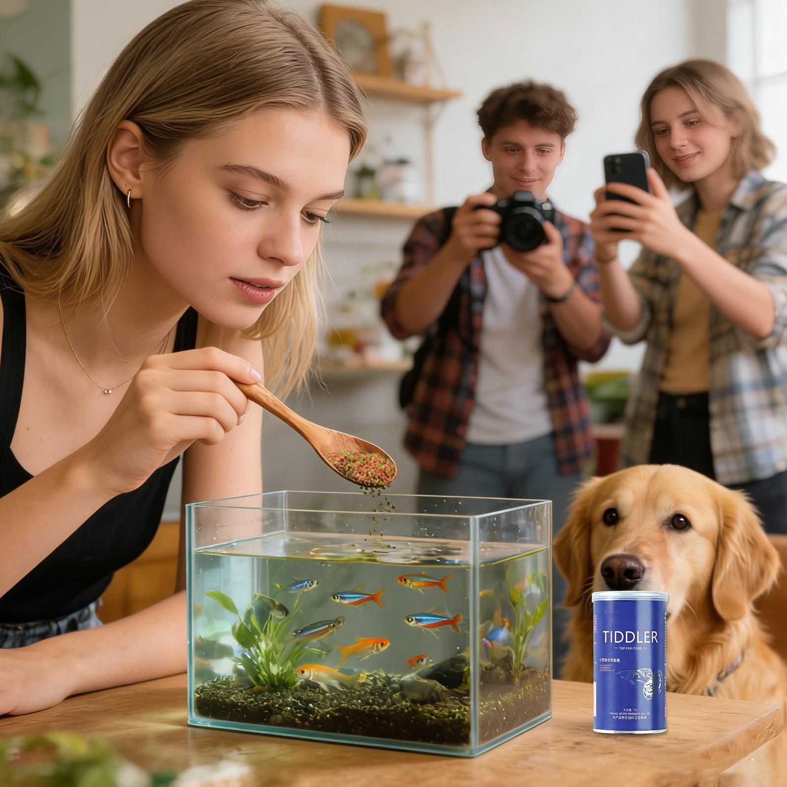 Fish Food Aquarium Feed Small  - Aquarium Fish Restaurant 评论和价格