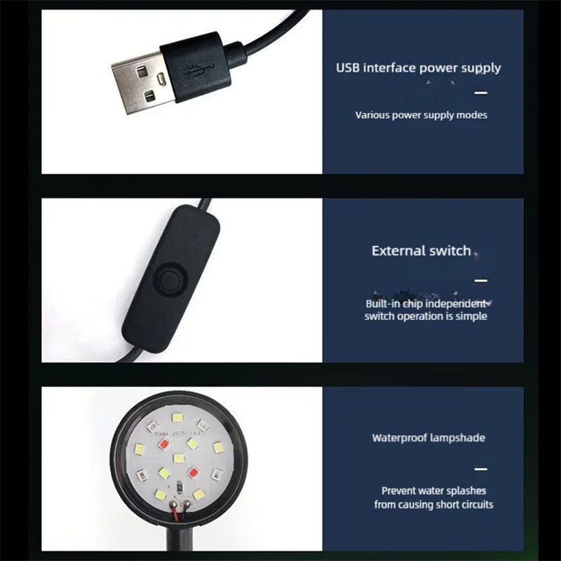 USB LED Fish Tank Clip Lamp Hi - Aquarium Fish Photography 评论和价格