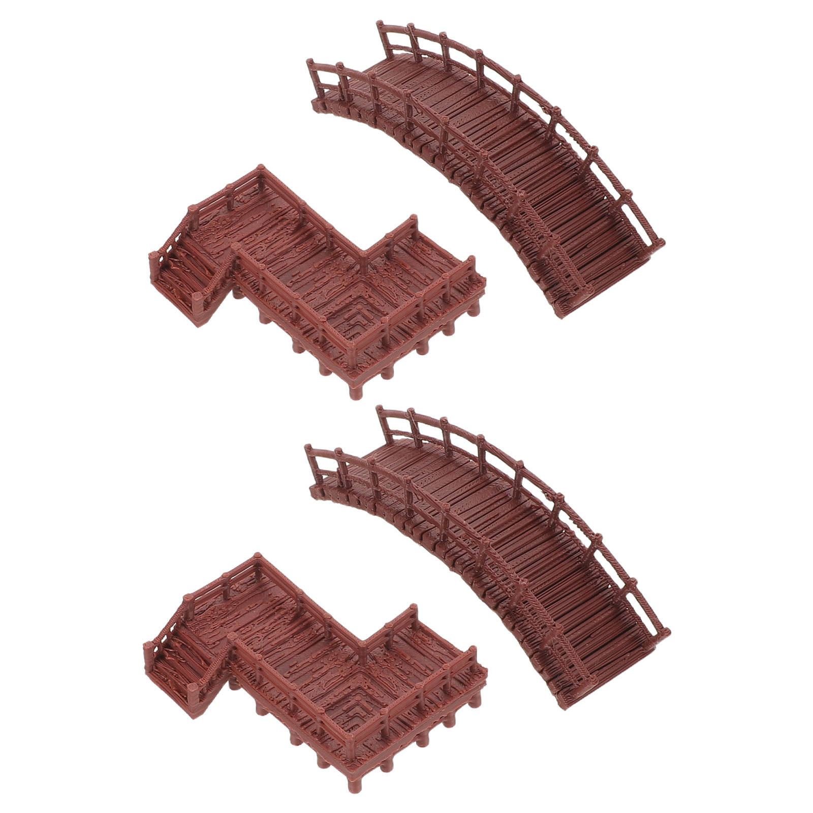 4Pcs Miniature Landscape Bridg - Aquarium Fish Bridge 评论和价格