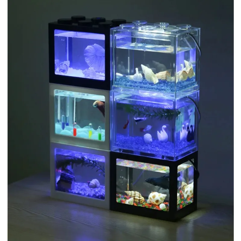1L USB LED Desktop Mini Aquari - Aquarium Fish For Sale 评论和价格