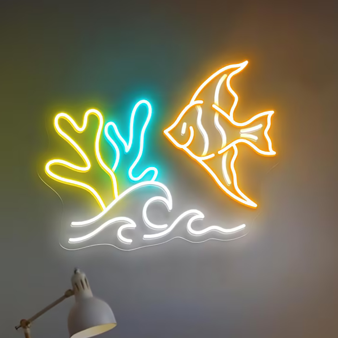 Fish Neon Sign Sea Animal Neon - Aquarium Fish Restaurant 评论和价格