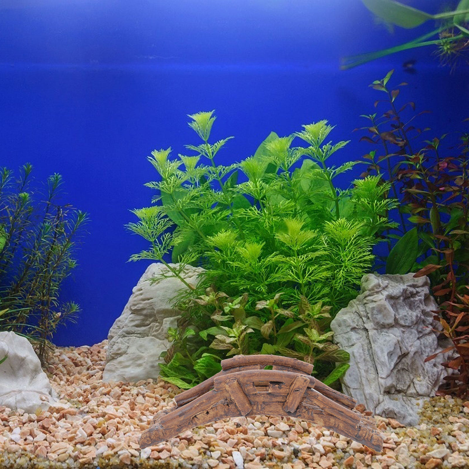 2Pcs Fish Tank Decorative Brid - Aquarium Fish Bridge 评论和价格