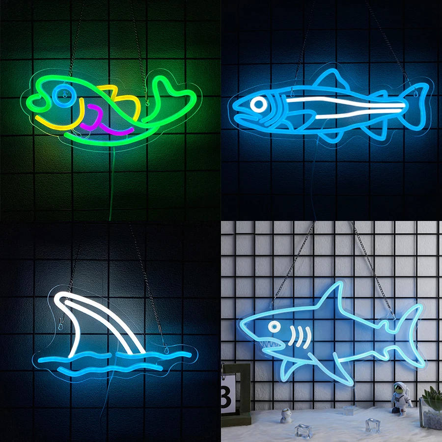 Light Up Sign For Fishing Shop - Aquarium Fish Restaurant 评论和价格