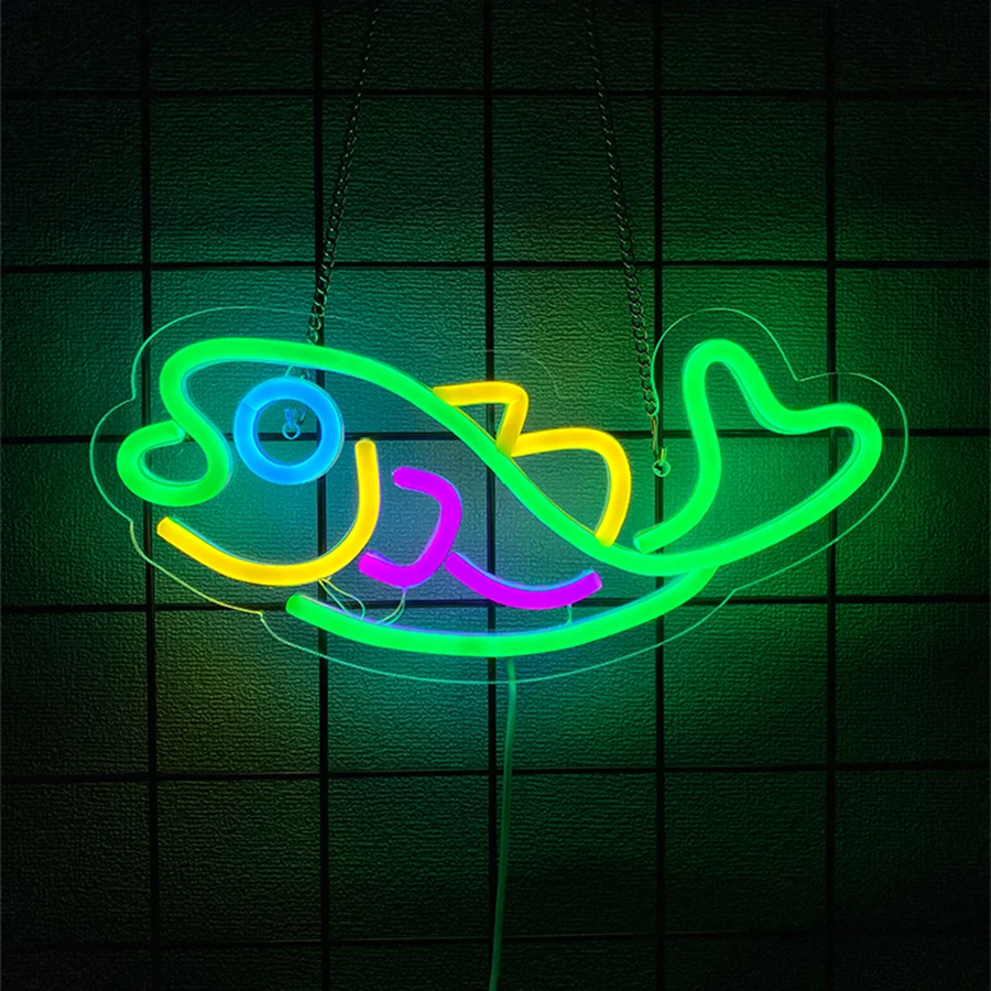 Light Up Sign For Fishing Shop - Aquarium Fish Restaurant 评论和价格